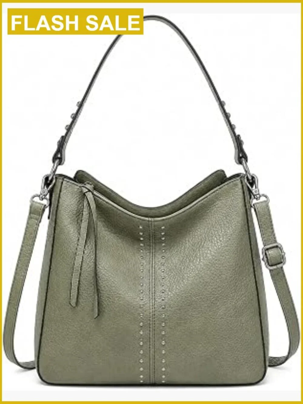 Chic Hobo Shoulder Bag for Women Crossbody Purse with Detachable Strap Faux